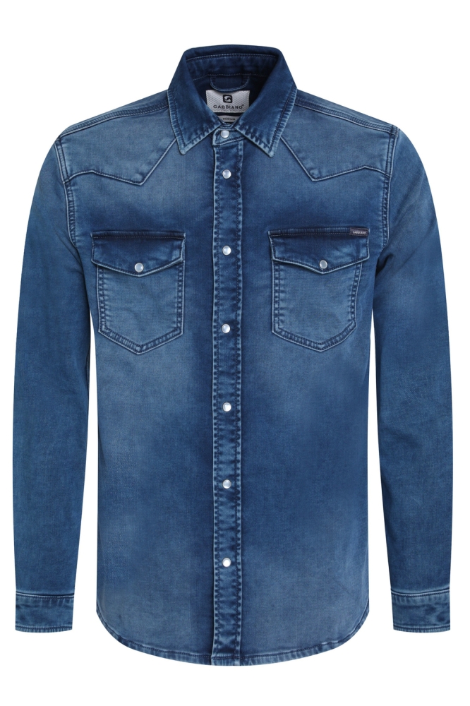 DENIM JOGG OVERHEMD 335536 915 Bleach